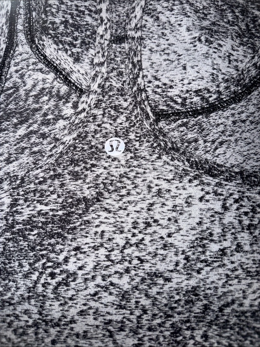 lululemon athletica Black & White Space-Dye Racerback Tank